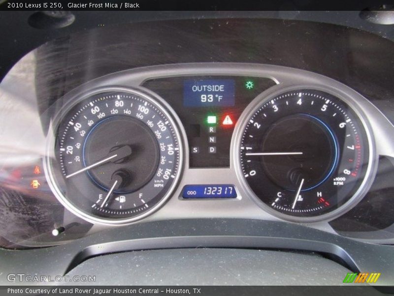 Glacier Frost Mica / Black 2010 Lexus IS 250