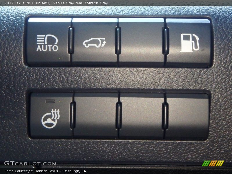 Nebula Gray Pearl / Stratus Gray 2017 Lexus RX 450h AWD