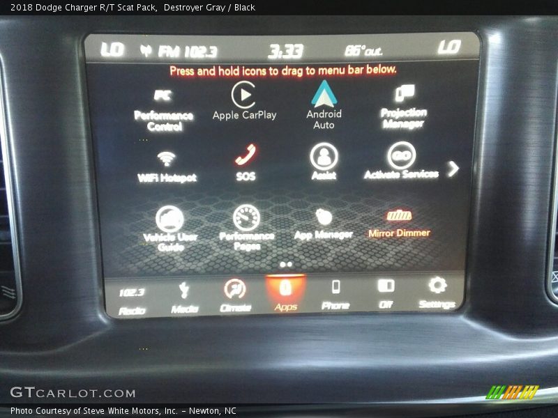 Destroyer Gray / Black 2018 Dodge Charger R/T Scat Pack