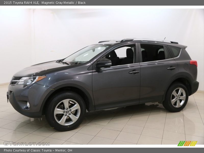 Magnetic Gray Metallic / Black 2015 Toyota RAV4 XLE