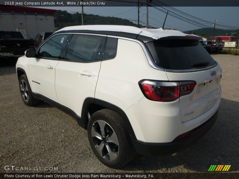 White / Black/Ski Gray 2018 Jeep Compass Latitude 4x4