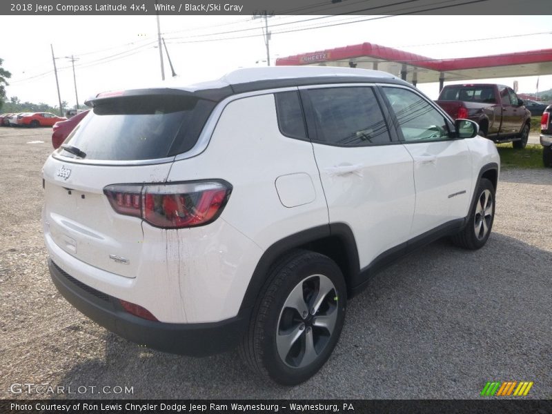 White / Black/Ski Gray 2018 Jeep Compass Latitude 4x4