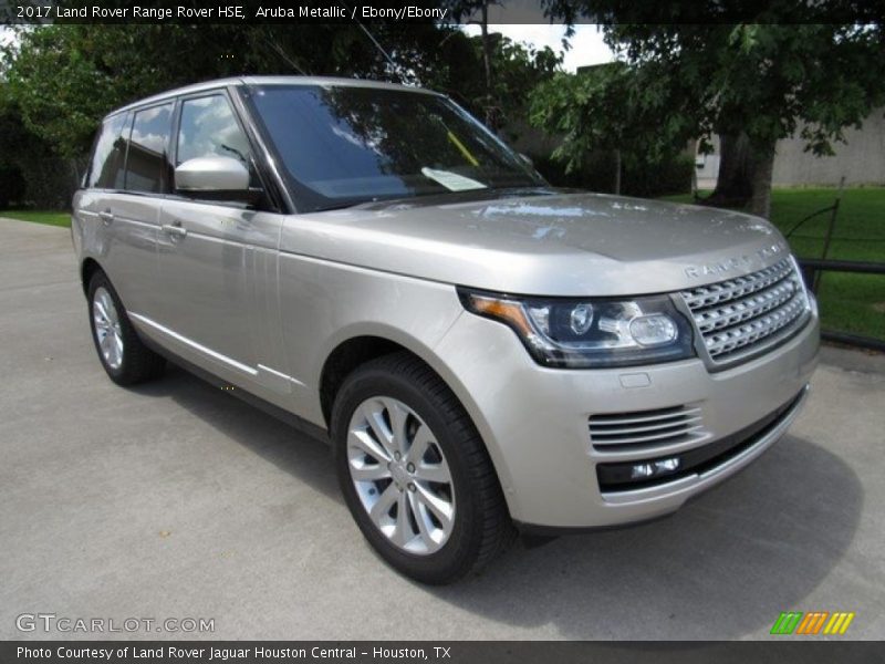 Aruba Metallic / Ebony/Ebony 2017 Land Rover Range Rover HSE