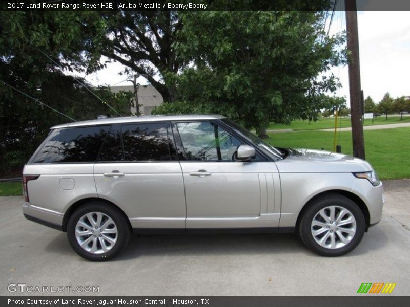 Aruba Metallic / Ebony/Ebony 2017 Land Rover Range Rover HSE