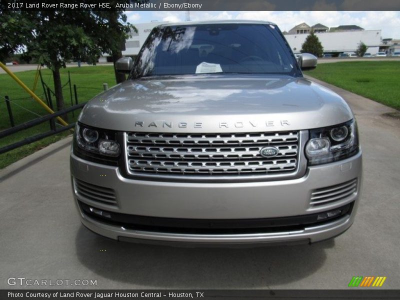 Aruba Metallic / Ebony/Ebony 2017 Land Rover Range Rover HSE