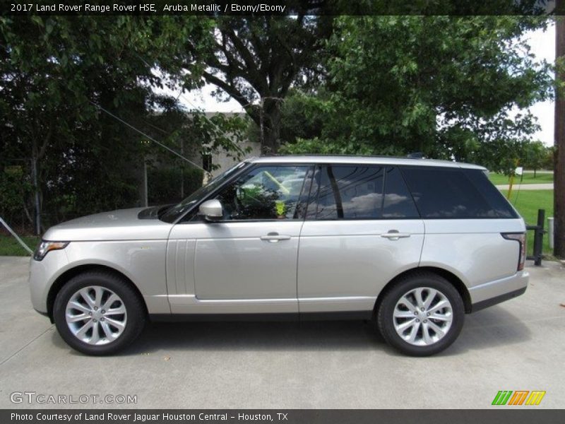 Aruba Metallic / Ebony/Ebony 2017 Land Rover Range Rover HSE