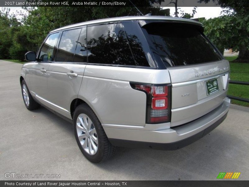 Aruba Metallic / Ebony/Ebony 2017 Land Rover Range Rover HSE