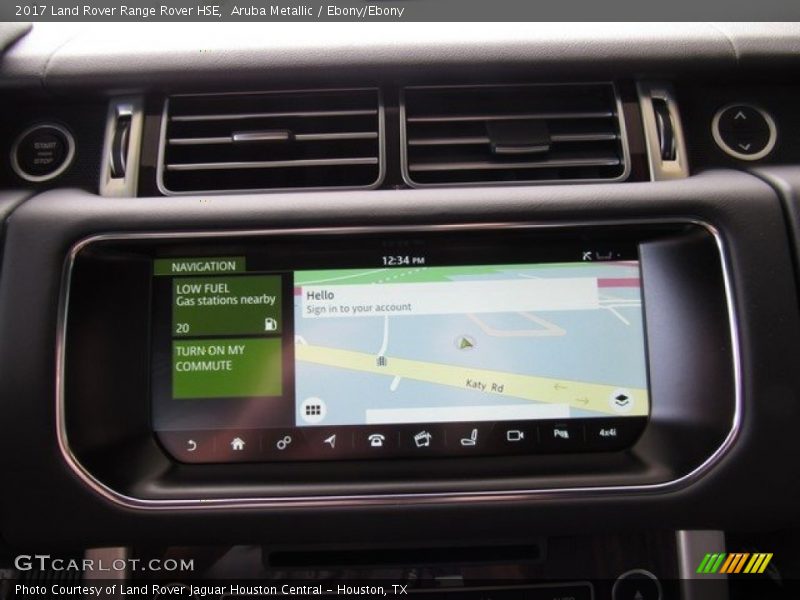 Aruba Metallic / Ebony/Ebony 2017 Land Rover Range Rover HSE