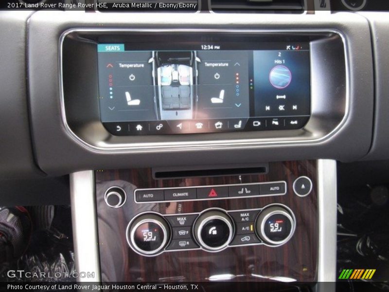 Aruba Metallic / Ebony/Ebony 2017 Land Rover Range Rover HSE