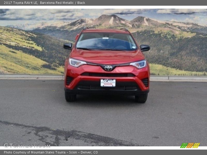 Barcelona Red Metallic / Black 2017 Toyota RAV4 LE
