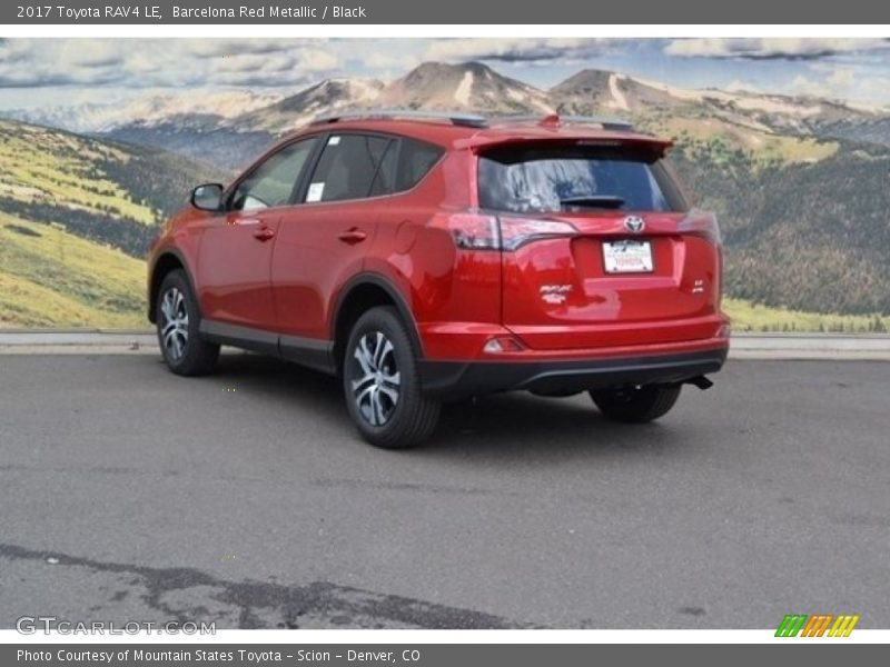 Barcelona Red Metallic / Black 2017 Toyota RAV4 LE
