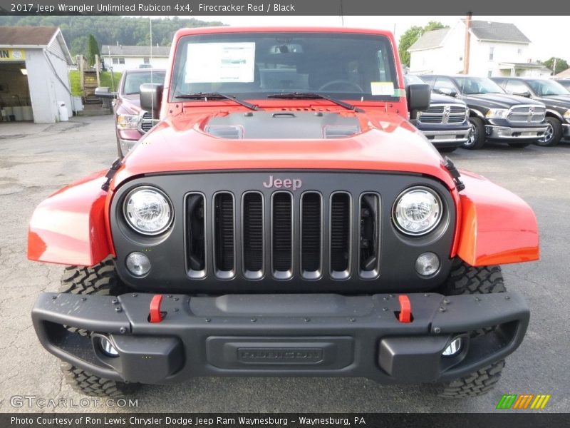 Firecracker Red / Black 2017 Jeep Wrangler Unlimited Rubicon 4x4
