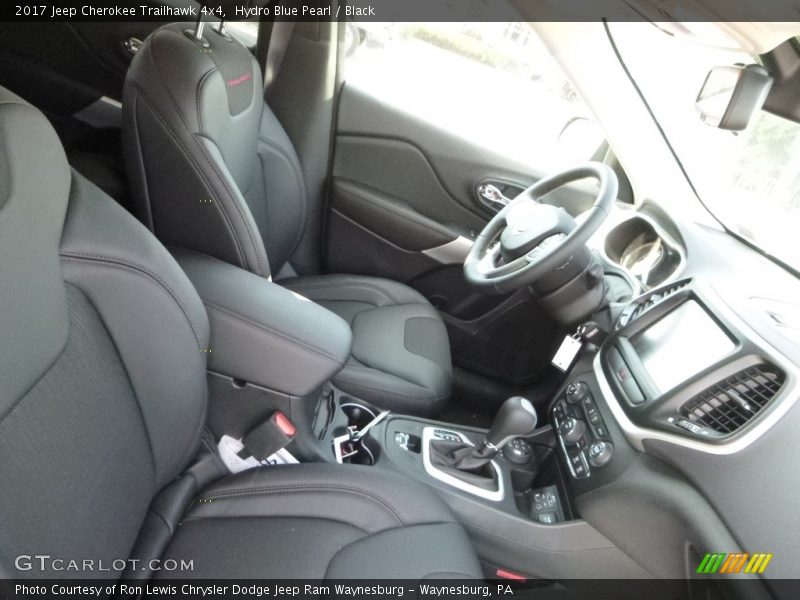 Hydro Blue Pearl / Black 2017 Jeep Cherokee Trailhawk 4x4