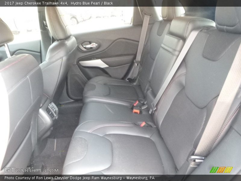 Hydro Blue Pearl / Black 2017 Jeep Cherokee Trailhawk 4x4
