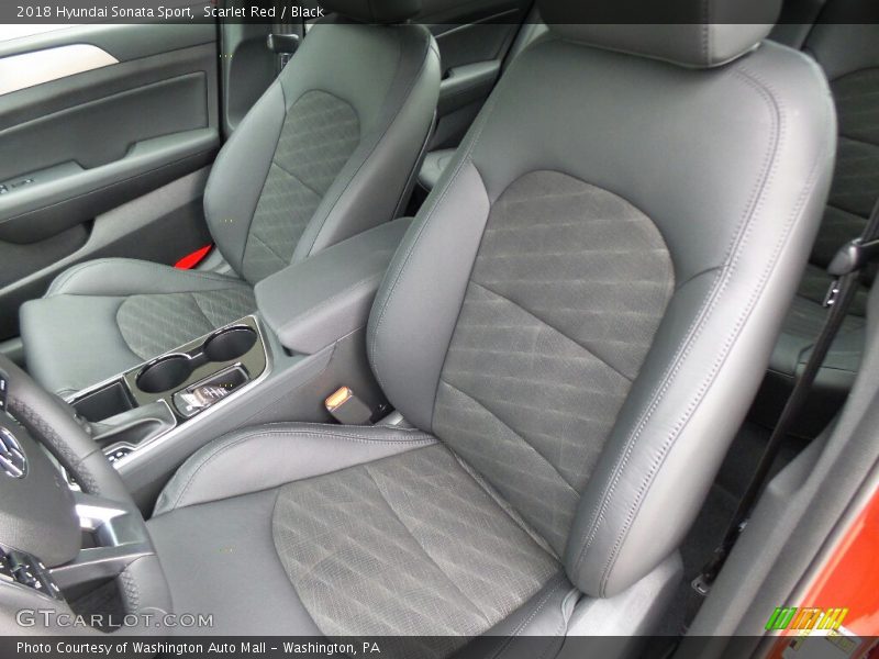 Scarlet Red / Black 2018 Hyundai Sonata Sport