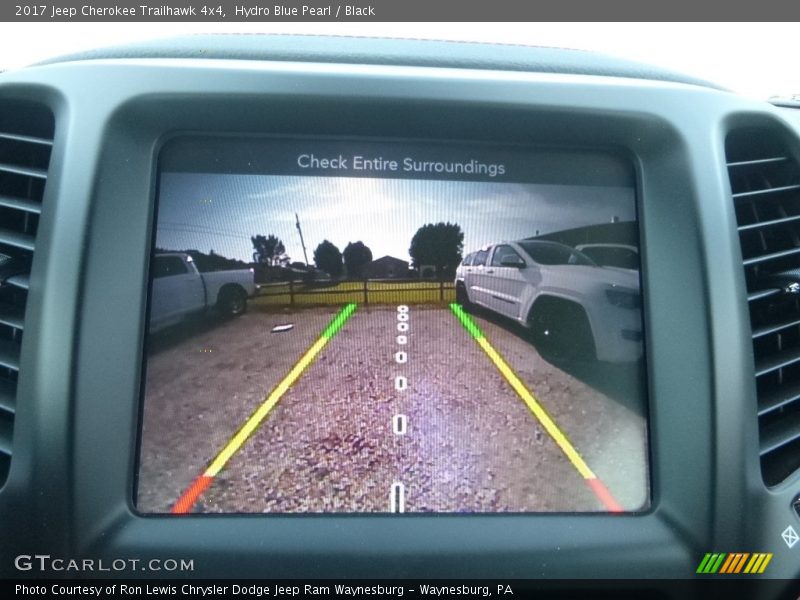 Hydro Blue Pearl / Black 2017 Jeep Cherokee Trailhawk 4x4