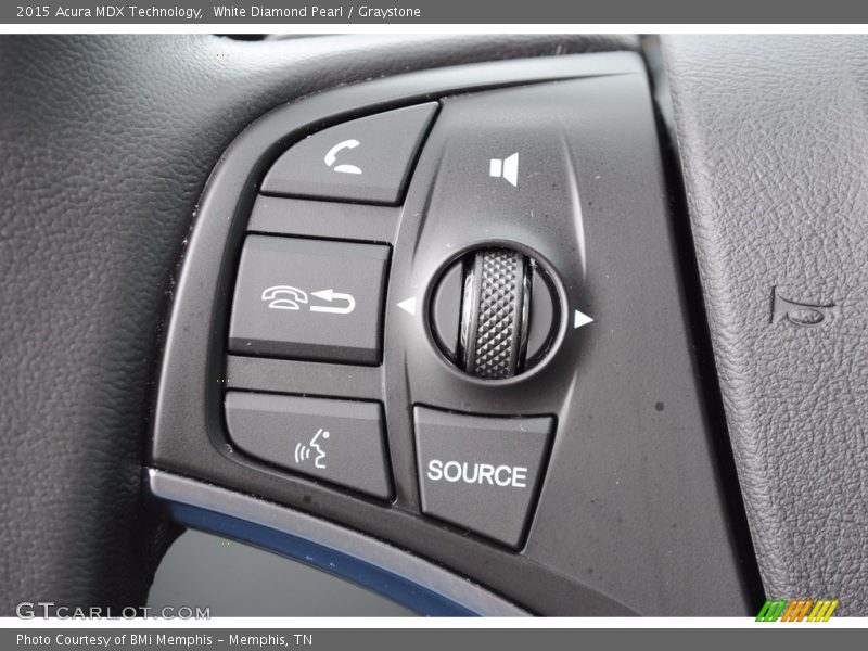 White Diamond Pearl / Graystone 2015 Acura MDX Technology