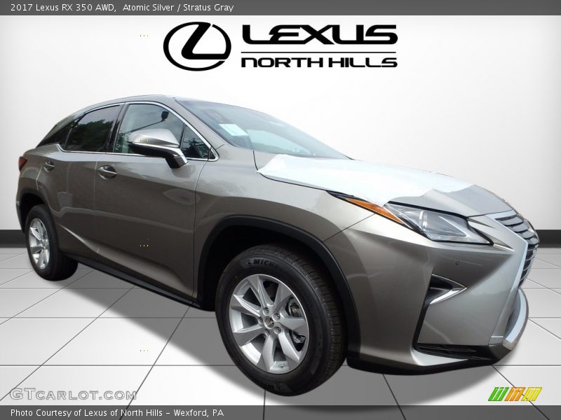 Atomic Silver / Stratus Gray 2017 Lexus RX 350 AWD