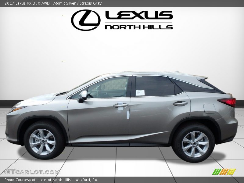 Atomic Silver / Stratus Gray 2017 Lexus RX 350 AWD