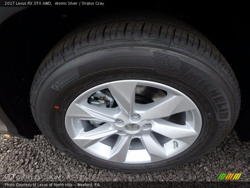 Atomic Silver / Stratus Gray 2017 Lexus RX 350 AWD