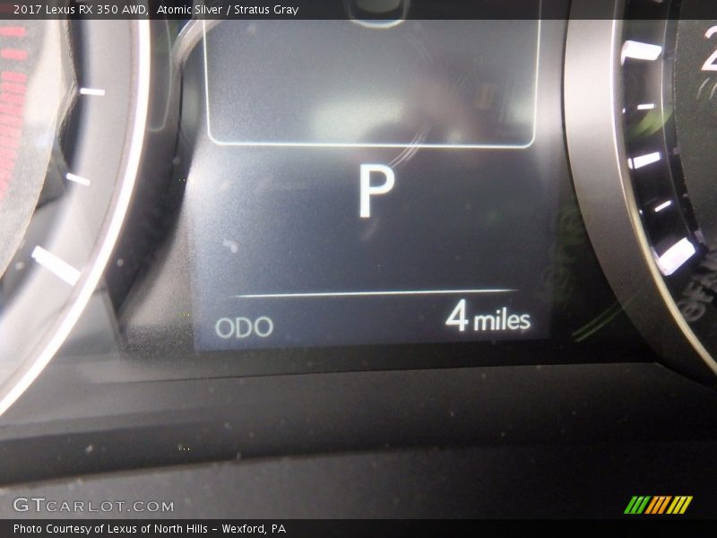 Atomic Silver / Stratus Gray 2017 Lexus RX 350 AWD