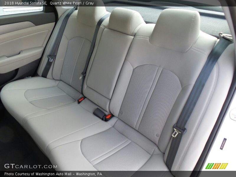 Quartz White Pearl / Gray 2018 Hyundai Sonata SE