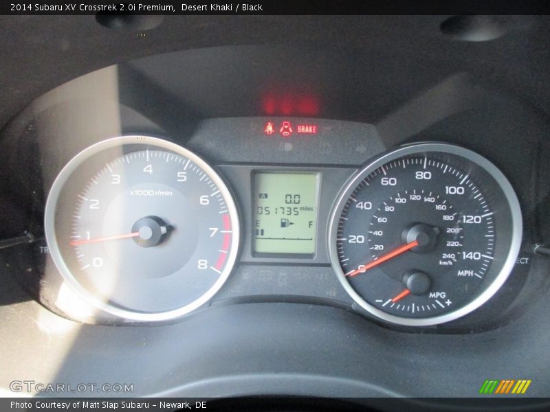 Desert Khaki / Black 2014 Subaru XV Crosstrek 2.0i Premium