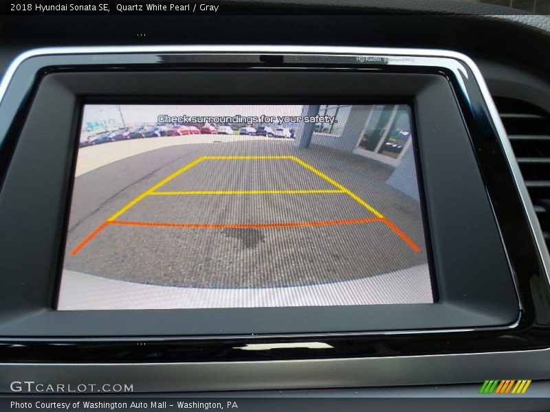 Quartz White Pearl / Gray 2018 Hyundai Sonata SE