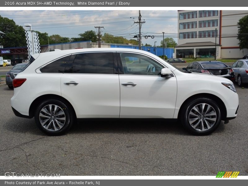 White Diamond Pearl / Ebony 2016 Acura MDX SH-AWD Technology