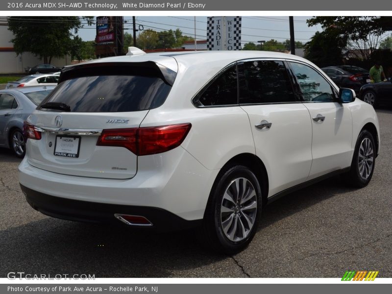 White Diamond Pearl / Ebony 2016 Acura MDX SH-AWD Technology