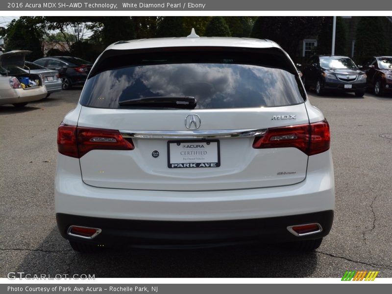 White Diamond Pearl / Ebony 2016 Acura MDX SH-AWD Technology