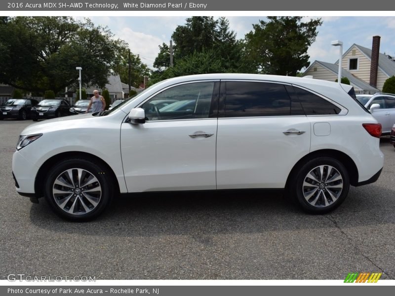 White Diamond Pearl / Ebony 2016 Acura MDX SH-AWD Technology