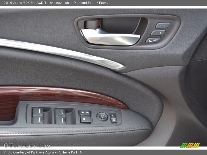 White Diamond Pearl / Ebony 2016 Acura MDX SH-AWD Technology