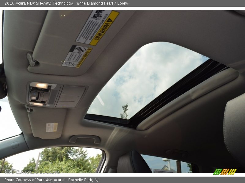 White Diamond Pearl / Ebony 2016 Acura MDX SH-AWD Technology