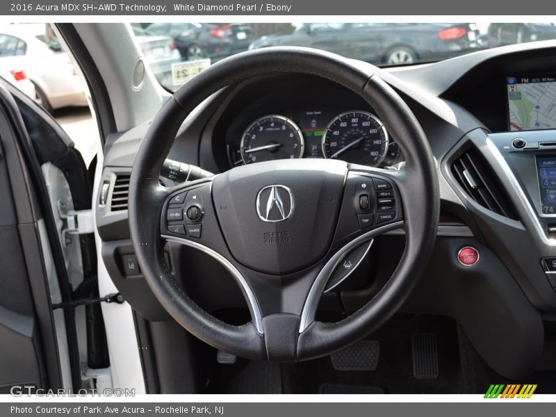 White Diamond Pearl / Ebony 2016 Acura MDX SH-AWD Technology