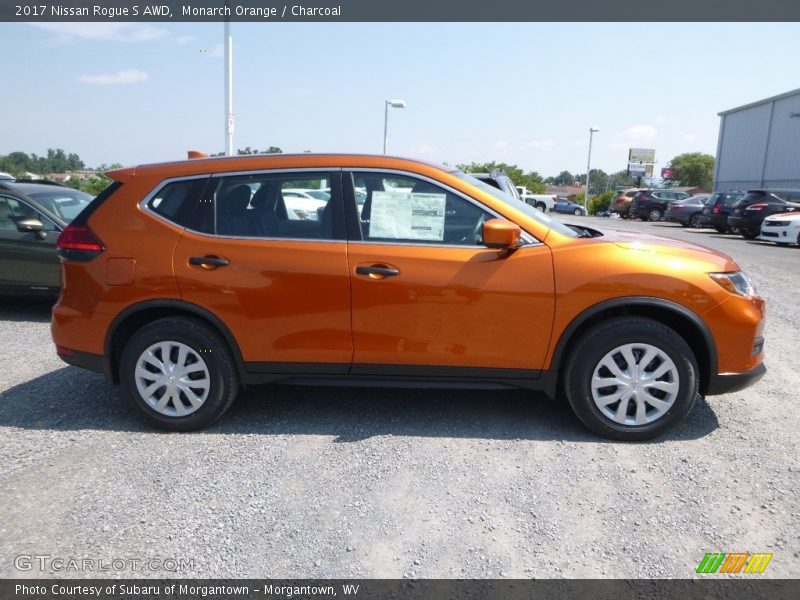 Monarch Orange / Charcoal 2017 Nissan Rogue S AWD