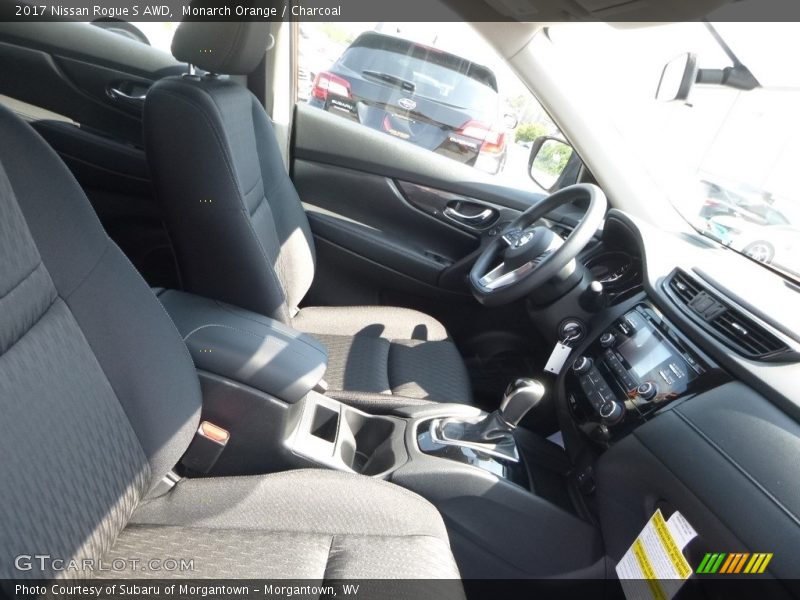 Monarch Orange / Charcoal 2017 Nissan Rogue S AWD