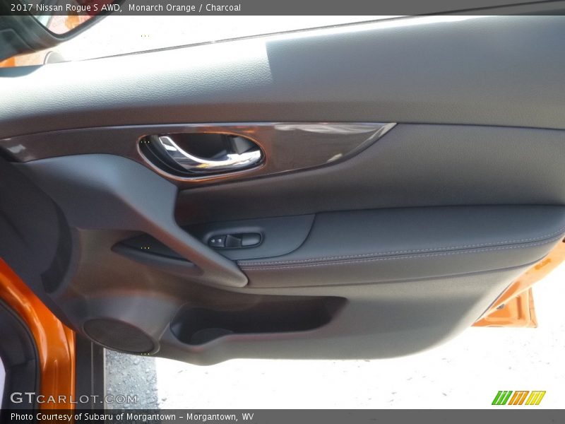 Monarch Orange / Charcoal 2017 Nissan Rogue S AWD