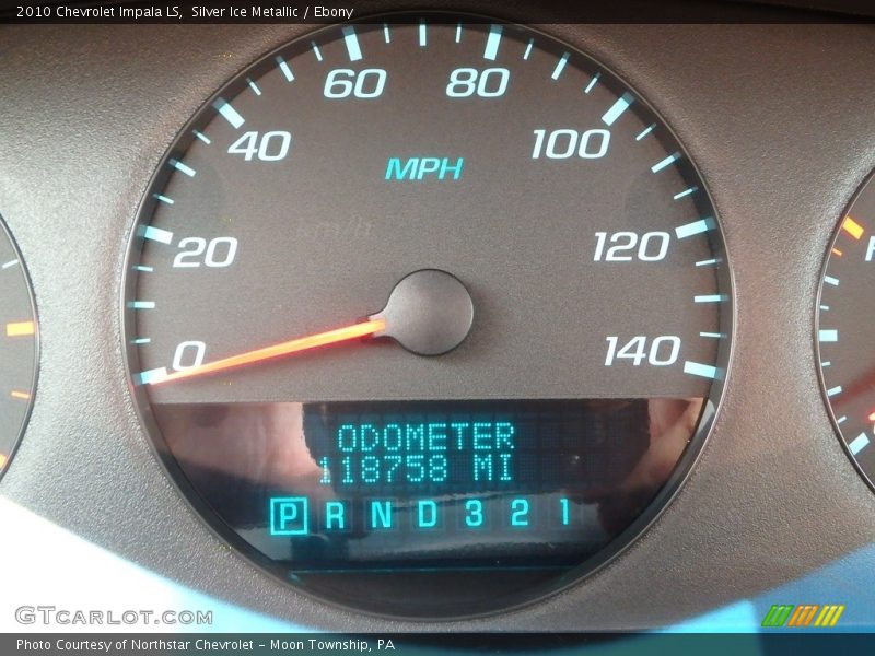 Silver Ice Metallic / Ebony 2010 Chevrolet Impala LS