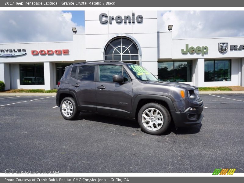 Granite Crystal Metallic / Black 2017 Jeep Renegade Latitude