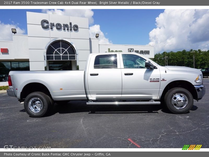 Bright Silver Metallic / Black/Diesel Gray 2017 Ram 3500 Tradesman Crew Cab 4x4 Dual Rear Wheel