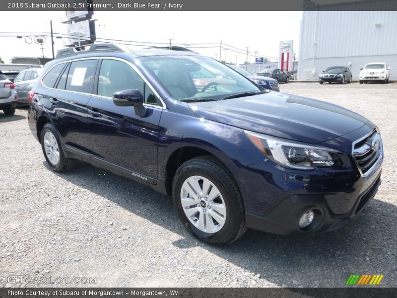 Dark Blue Pearl / Ivory 2018 Subaru Outback 2.5i Premium