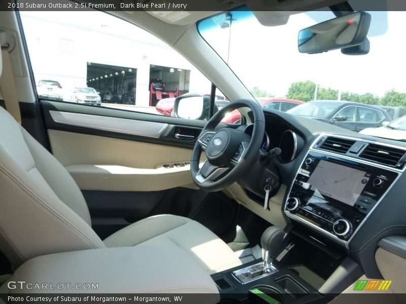 Dark Blue Pearl / Ivory 2018 Subaru Outback 2.5i Premium