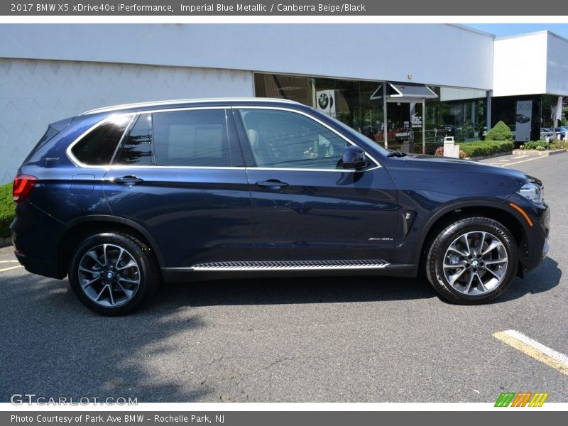 Imperial Blue Metallic / Canberra Beige/Black 2017 BMW X5 xDrive40e iPerformance