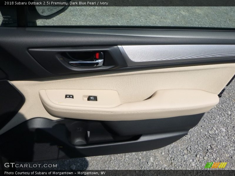 Dark Blue Pearl / Ivory 2018 Subaru Outback 2.5i Premium