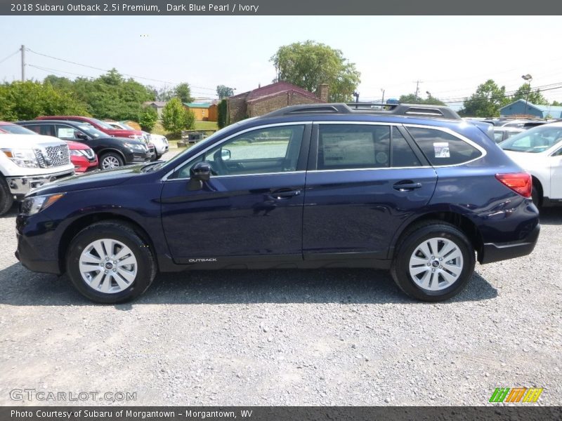 Dark Blue Pearl / Ivory 2018 Subaru Outback 2.5i Premium