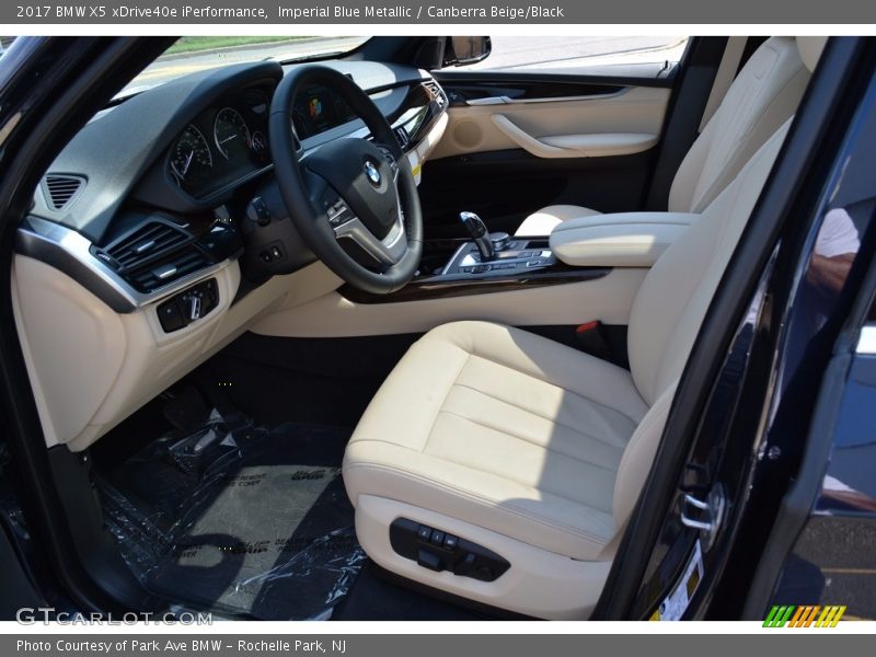 Imperial Blue Metallic / Canberra Beige/Black 2017 BMW X5 xDrive40e iPerformance
