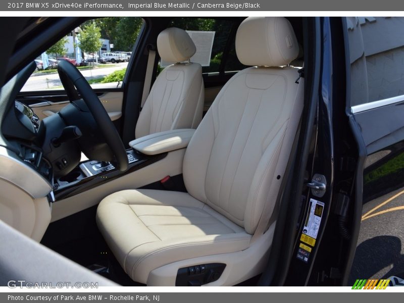 Imperial Blue Metallic / Canberra Beige/Black 2017 BMW X5 xDrive40e iPerformance