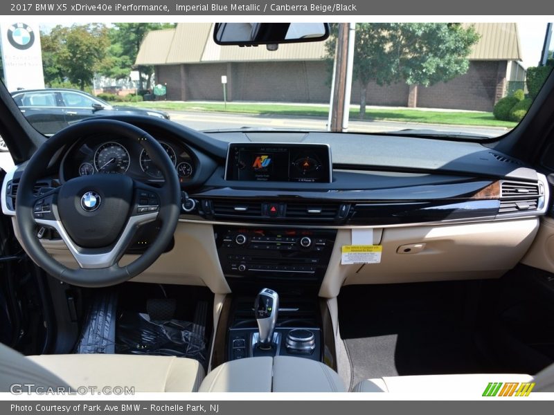 Imperial Blue Metallic / Canberra Beige/Black 2017 BMW X5 xDrive40e iPerformance