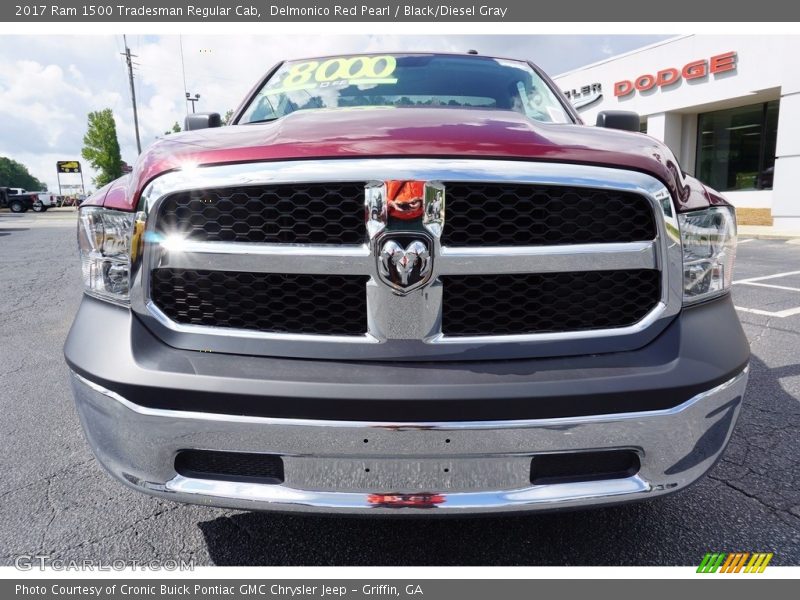 Delmonico Red Pearl / Black/Diesel Gray 2017 Ram 1500 Tradesman Regular Cab